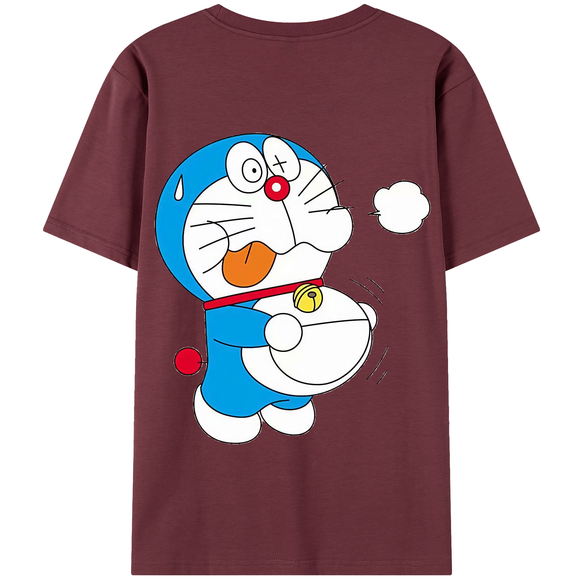 （画像用） ドラえもん Doraemon 綿100％半袖Tシャツ（背面プリント）